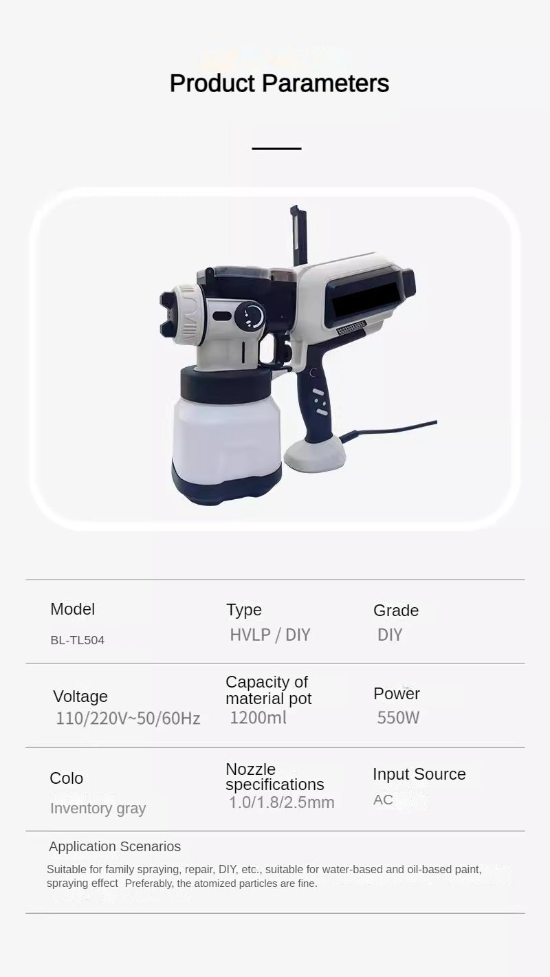 Electric Paint Spray Gun BL-TL504