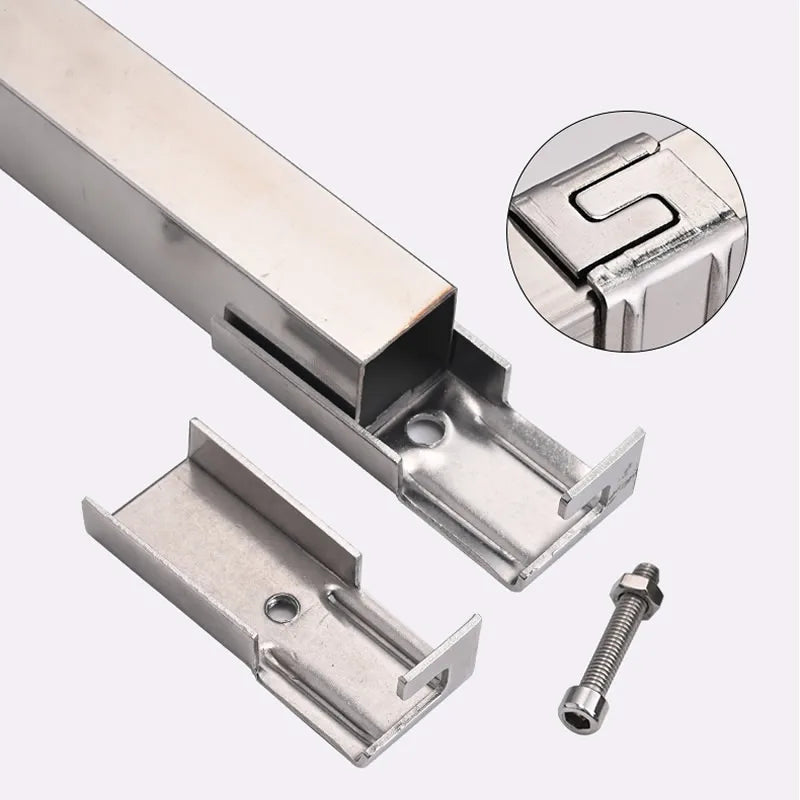 Stainless Steel Square Pipe Flange Quick Connector BL-TL334