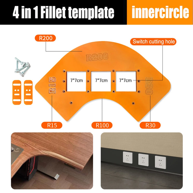 Woodworking Fillet Radius Template BL-TL297