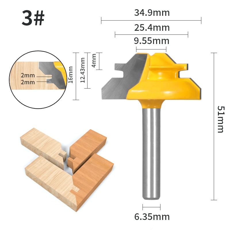 1pcs 45° Degree Lock Bevel Milling Cutter BL-TL84