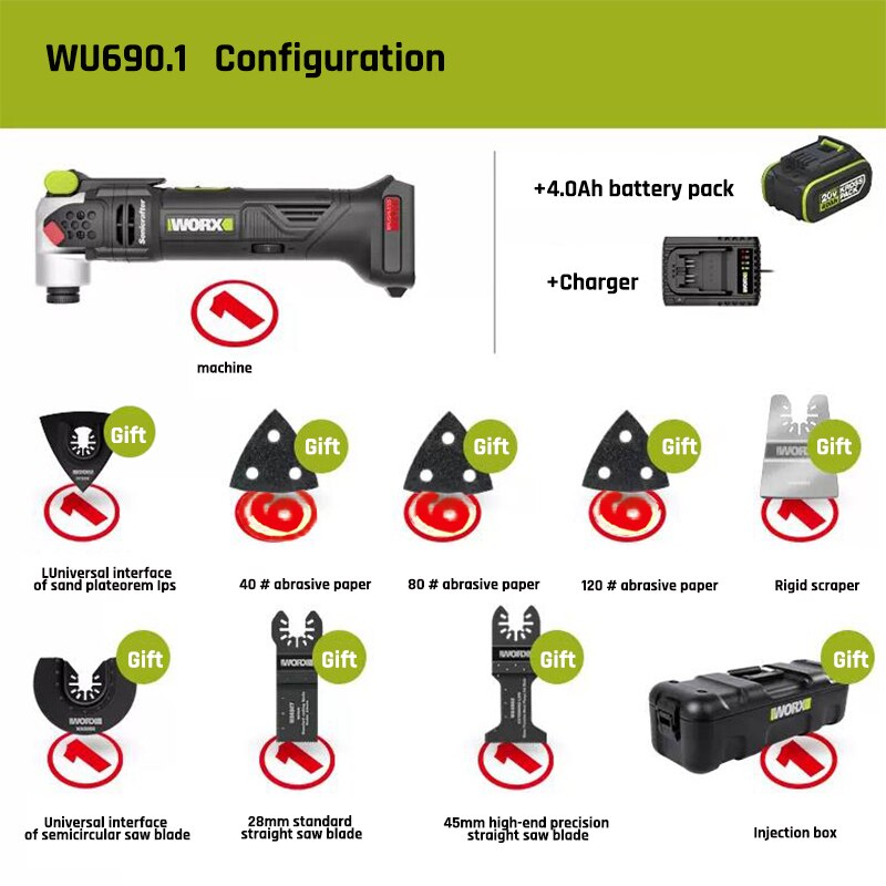 Brushless Motor Multi-function Tool Oscillating Tool BL-TL135