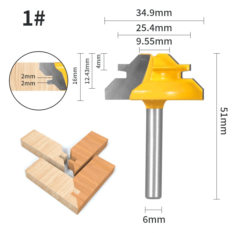 1pcs 45° Degree Lock Bevel Milling Cutter BL-TL84