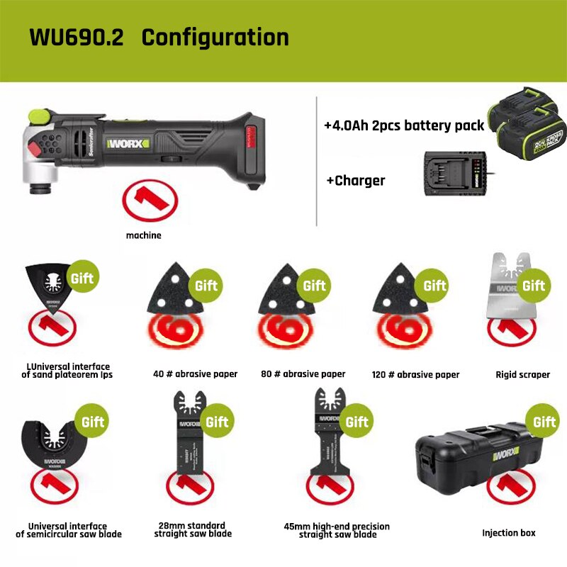 Brushless Motor Multi-function Tool Oscillating Tool BL-TL135