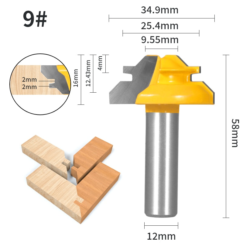 1pcs 45° Degree Lock Bevel Milling Cutter BL-TL84