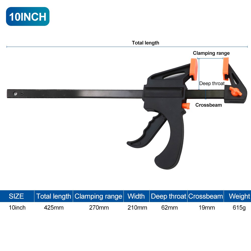 6/8/10/12/18/24/30 Inch Work Bar F Clamp BL-TL38