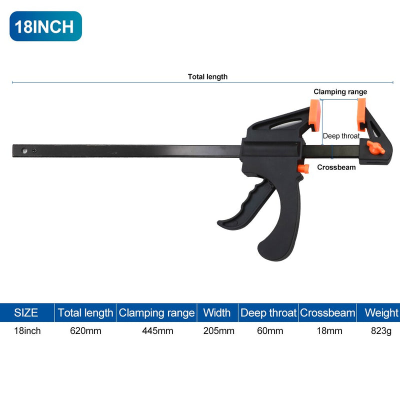 6/8/10/12/18/24/30 Inch Work Bar F Clamp BL-TL38