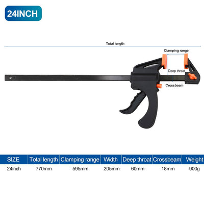 6/8/10/12/18/24/30 Inch Work Bar F Clamp BL-TL38