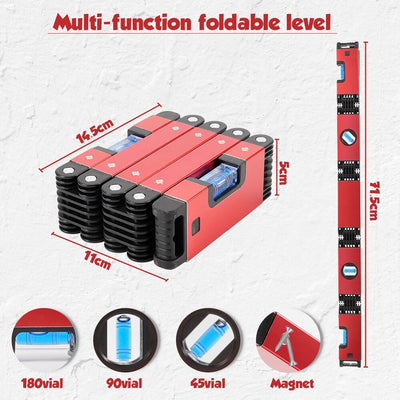 Foldable spirit level BL-TL33