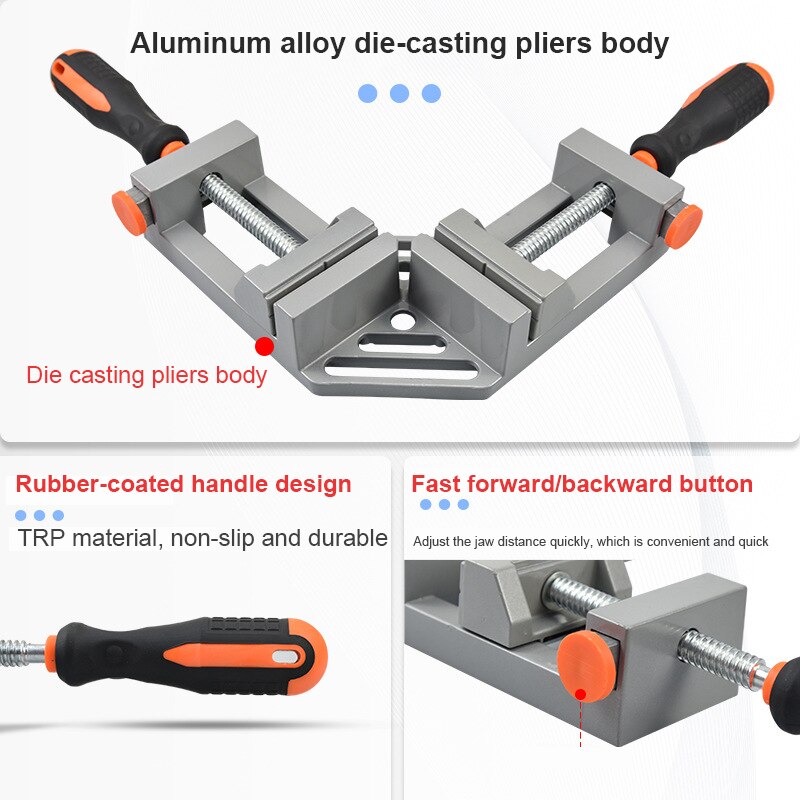 Adjustable 90° Right Angle Metal Corner Clip BL-TL37