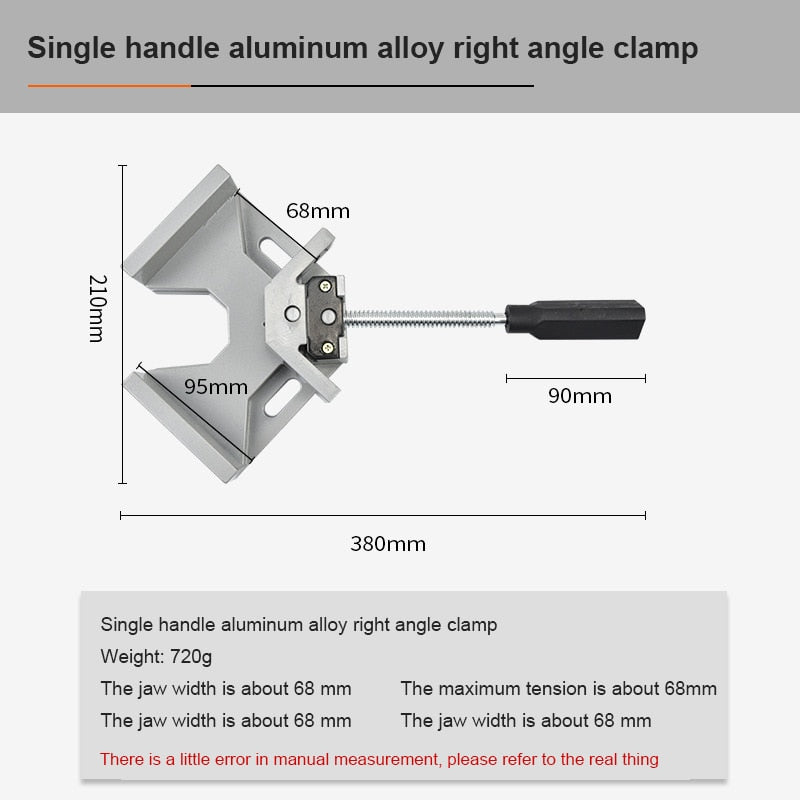 Adjustable 90° Right Angle Metal Corner Clip BL-TL37